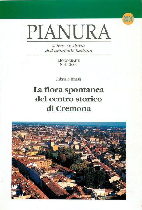 Copertina libro La flora spontanea del centro storico di Cremona (2000)