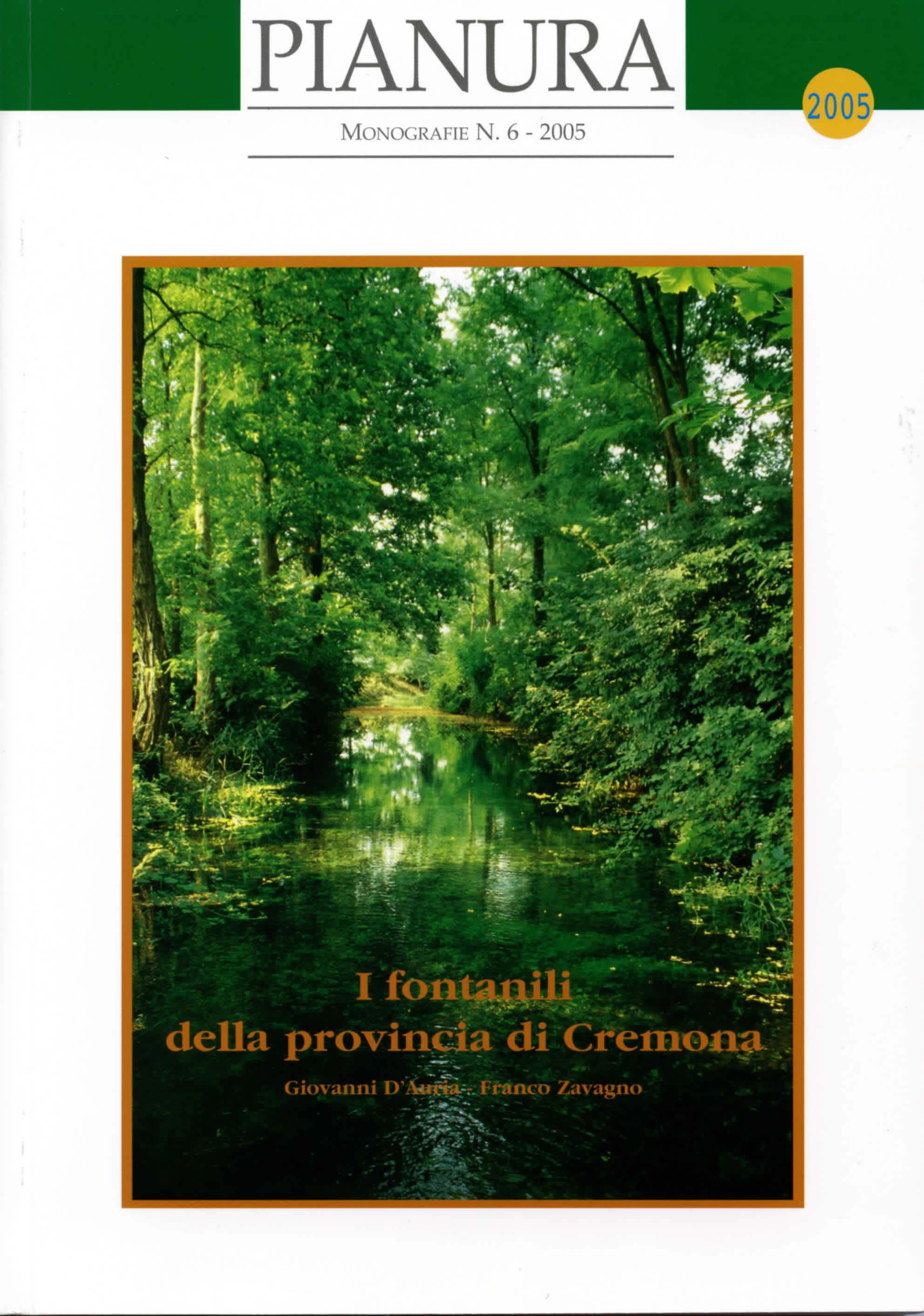 Copertina libro I fontanili della provincia di Cremona
