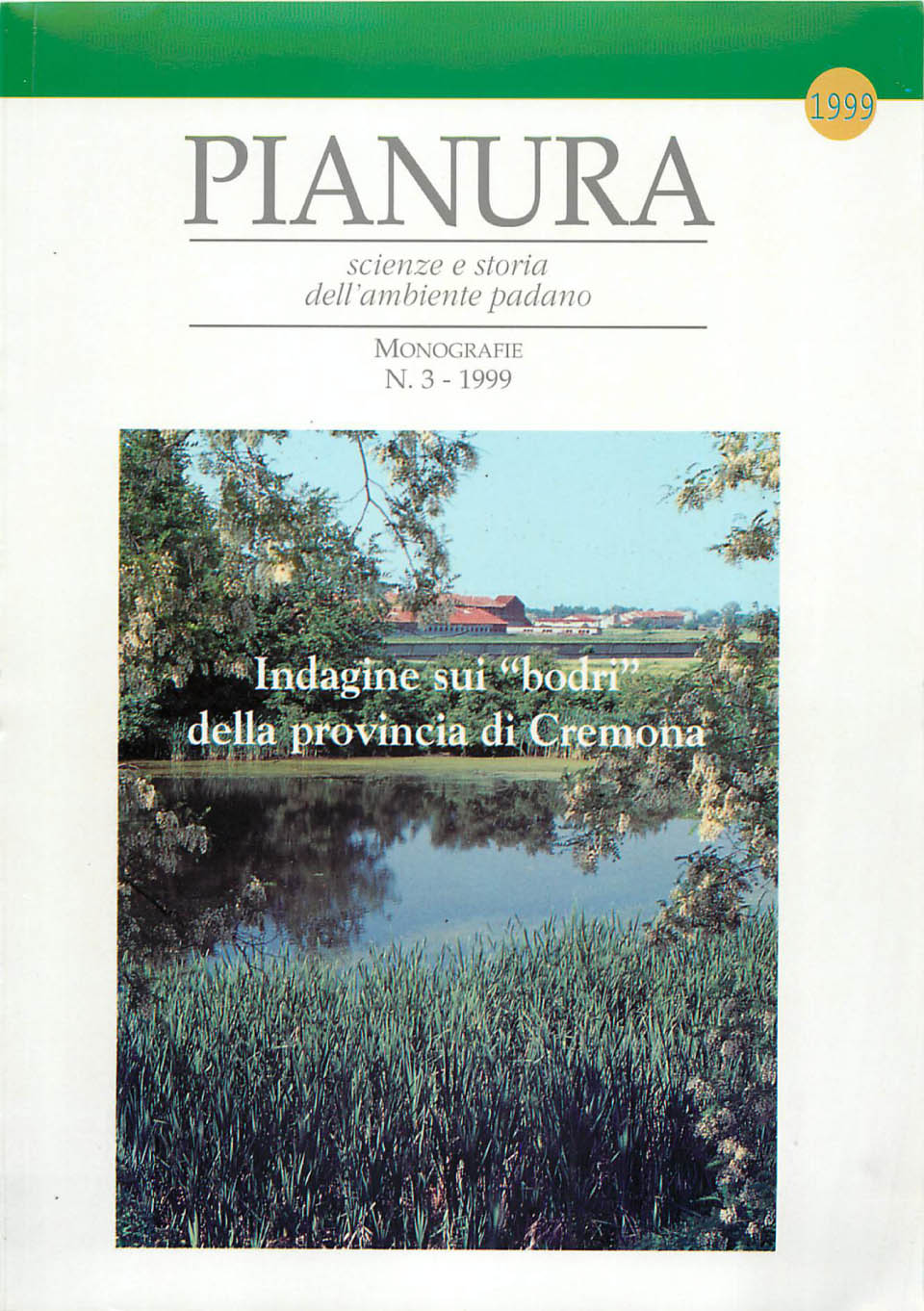 Copertina libro Indagine sui  ''bodri'' della provincia di Cremona (1999)