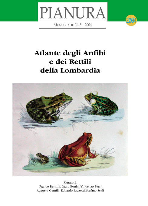 Copertina libro Atlante degli Anfibi e dei Rettili della Lombardia (2004)