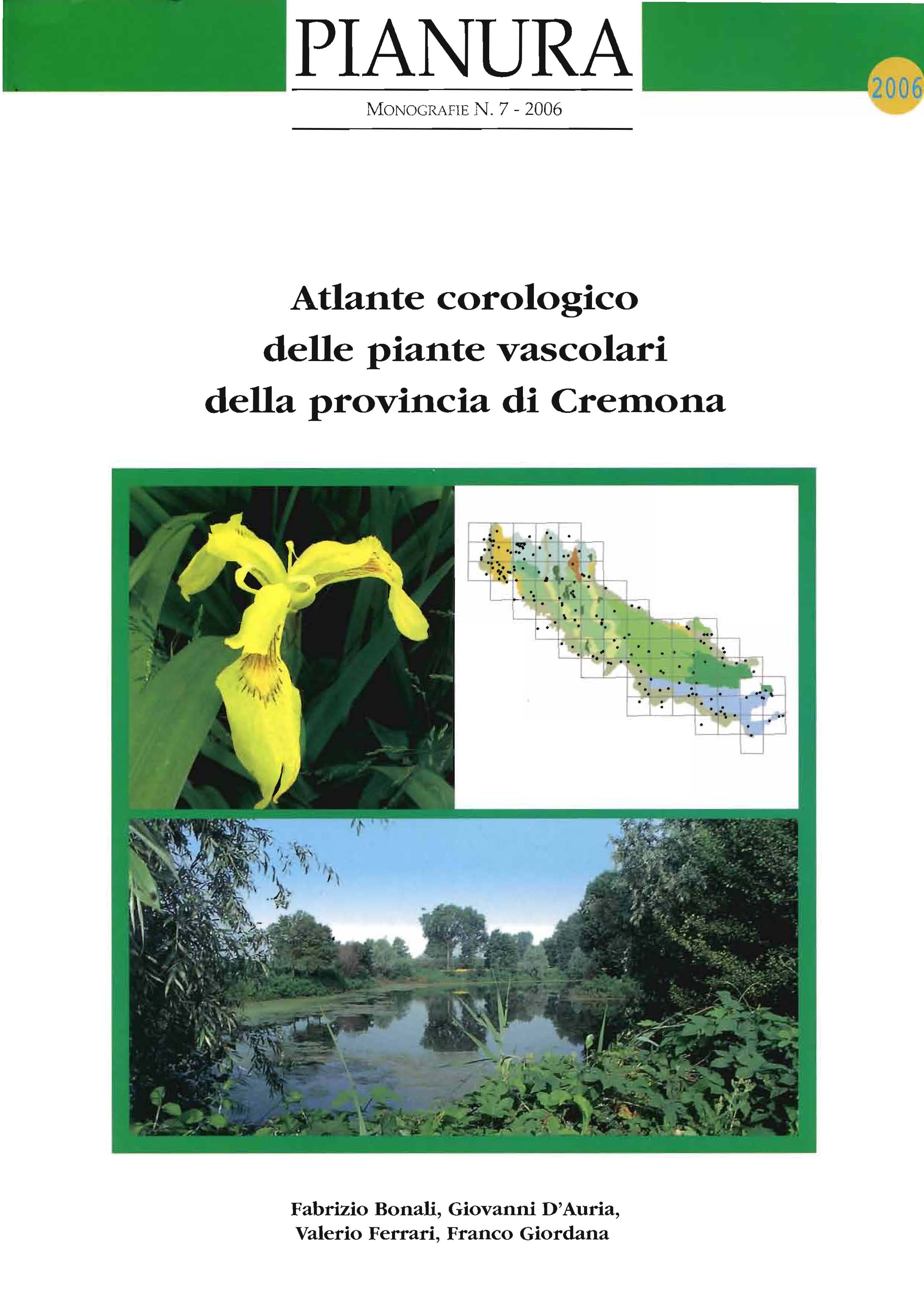 Copertina libro Atlante corologico delle piante vascolari della provincia di Cremona (2006)