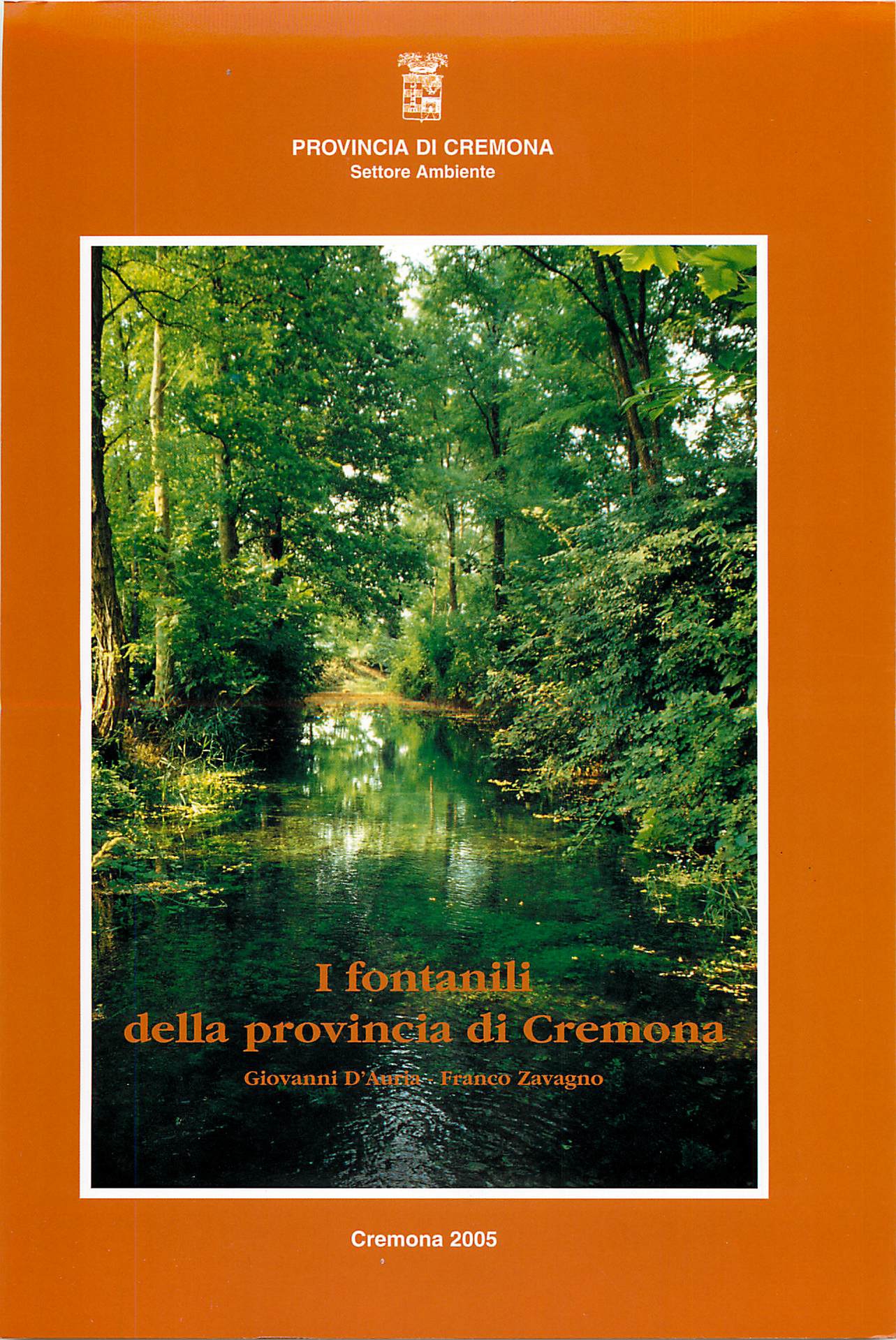 Copertina libro I fontanili della provincia di Cremona